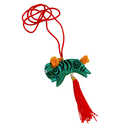 レトロ 虎の吊るし飾り（緑）｜復古懷舊老虎掛飾（綠）