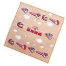 台湾鉄道電車のハンドタオル（ハンカチ）タオル生地  26x26cm｜台灣鐵道火車小手帕