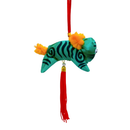 レトロ 虎の吊るし飾り（緑）｜復古懷舊老虎掛飾（綠）