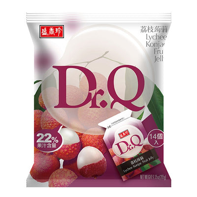 盛香珍 Dr.Q 蒟蒻ゼリー ライチ風味｜Dr.Q荔枝蒟蒻 265g（約12-14個入/パック）