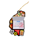 〈数量限定〉2026年 マグネット付き吊り下げ式ミニカレンダー 台湾グルメ｜納福吸掛小月曆 台灣美食