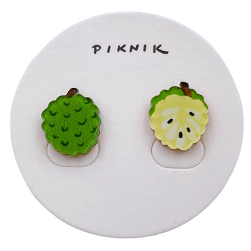 日日野餐 PIKNIK ピアス／イヤリング 台湾バンレイシ｜日日野餐 PIKNIK 耳環／耳夾 台灣水果系列 釋迦