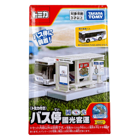 〈トミカ+トミカタウンセット〉 トミカ付き バス停 国光客運（国光バス）｜TOMICA 新城鎮 國光客運巴士站+國光客運巴士
