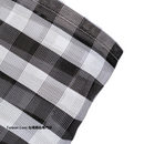 台湾製 チェック柄 モノトーン（ブラック・ホワイト） 漁師網 ナイロンバッグ (茄芷袋) A｜XSサイズ｜黑白格紋（橫） 茄芷袋