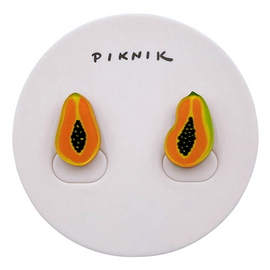 日日野餐 PIKNIK ピアス／イヤリング 台湾パパイヤ｜日日野餐 PIKNIK 耳環／耳夾 台灣水果系列 木瓜