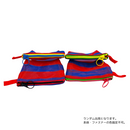 台湾漁師網バッグ地 コインケース（小銭入れ﻿）ボーダー柄（ブルー・レッド） ｜茄芷零錢包 藍紅條紋（本体・ファスナーの色はランダム出荷）※ご購入の場合、色の原因で返品・交換は対応不可