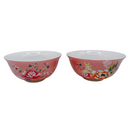 台湾花布（客家花布）柄 茶具 反口杯（ティーカップ） ピンク｜台灣花布（客家花布）中反口杯（60ml） 粉紅