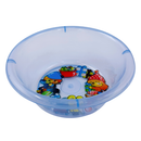 台湾製 レトロ 昔懐かしイラスト柄 透明湯おけ（湖水グリーン・ピンク・ライトブルー）｜台灣製 古早味印花透明浴盆 卡通圖案 （顏色：湖水綠・粉紅・水藍）