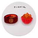 日日野餐 PIKNIK ピンバッジ 發糕（ファーガオ）＋キャンディーボックス｜日日野餐 PIKNIK 別針（徽章） 過年系列 發糕＋糖果盒