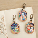 遊木時光 WOOD TIME 台湾ミニ風景 木製ミニ鏡 台湾漁師網バッグ｜台灣微風景木製小物鏡 喵喵茄芷袋-10