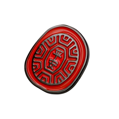 茚 Yin Taiwan 紅亀粿（紅亀餅・アンンクークエ）ピンバッジ 平安｜紅龜粿 平頂扣徽章別針 平安