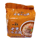 〈3食入〉維力 イットツァン 一度贊 土鍋煮込み牛肉風味牛肉麺 袋麺｜維力 一度贊 老甕牛肉麵（3個パック｜185gx3）