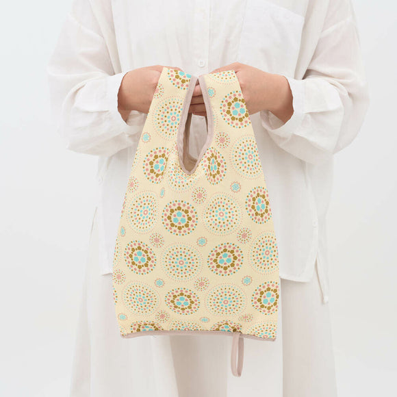 印花楽 折りたたみエコバッグ 花火 パステルシュガー｜可收捲小背心袋 煙火 粉彩糖