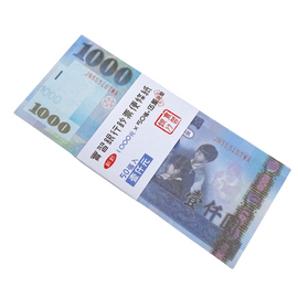1000台湾ドル 1000台湾元 札束 フルカラーメモ帳（50枚綴り）｜1000元 鈔票便條紙 50張/本