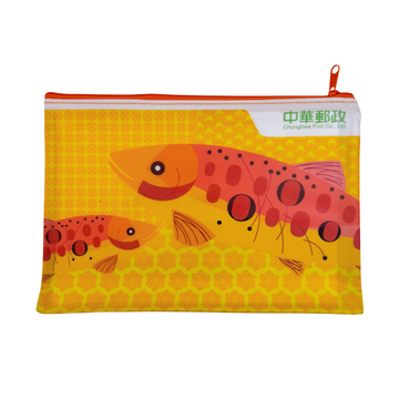 中華郵政（台湾郵便局） 通帳デザイン 収納ポーチ（総合通帳柄）｜中華郵政 存摺造型收納袋（綜合存摺款）