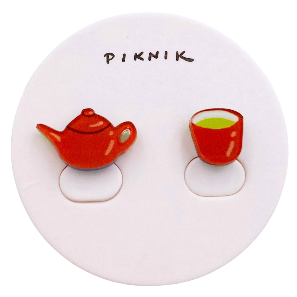 日日野餐 PIKNIK ピアス／イヤリング 台湾茶｜日日野餐 PIKNIK 耳環／耳夾 台灣文化系列 台灣茶