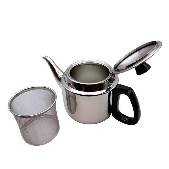 台湾食堂の丈夫な急須（ステンレス製）0.8L｜台灣餐廳的不鏽鋼茶壺 0.8L