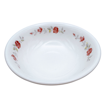 レトロ可愛い 大同磁器 バラ柄 魯肉飯・鶏肉飯用ボウル 飯碗（大きめ） 直径15.3cm｜大同磁器 5吋 生意碗 天井深碗（玫瑰花）