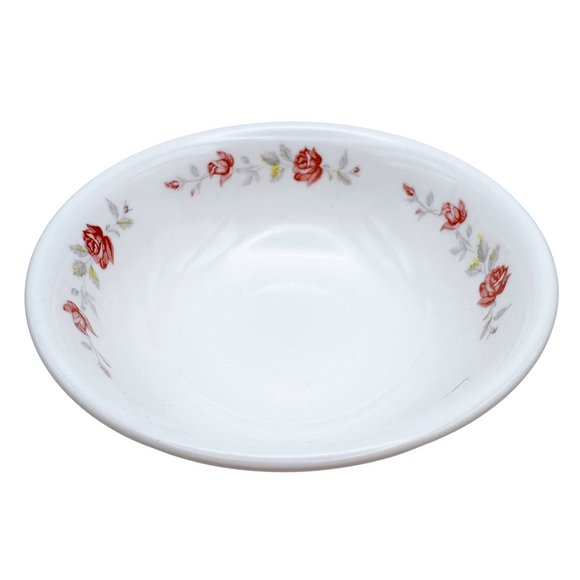 レトロ可愛い 大同磁器 バラ柄 魯肉飯・鶏肉飯用ボウル 飯碗（大きめ） 直径15.3cm｜大同磁器 5吋 生意碗 天井深碗（玫瑰花）