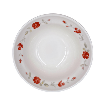 レトロ可愛い 大同磁器 バラ柄 魯肉飯・鶏肉飯用ボウル 飯碗（深め） 直径14.5cm｜大同磁器 4.5吋 天井深碗（玫瑰花）