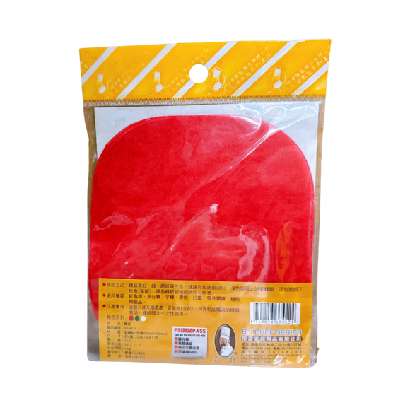 台湾伝統菓子用シート｜粿紙｜15x13cm（24枚入）｜色：赤／緑（紅／綠）