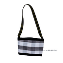 台湾製 漁師網 ナイロン ドリンクホルダー （ブラック・グレー）｜茄芷袋手提杯套 黑灰條紋