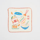 印花楽 ガーゼハンカチ おはよう ネオン台湾カラー｜紗布方塊巾 早安 霓虹台味