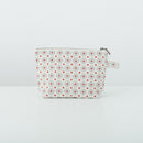 印花楽 台形ポーチ ファスナー付き レトロタイル2号 グレイッシュグレー｜拉鏈梯形收納包 老磁磚2號 雲塵灰色