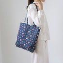 印花楽 角丸トートバッグ クラシック柄 落ち着きブルー｜圓角方形購物袋 經典花色 沉穩藍