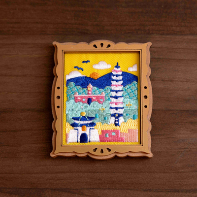 猴子設計 Monkey Design 刺繍マグネット カラフル台北｜刺繡磁鐵 繽紛台北