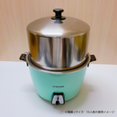 電鍋用ステンレス製 高蓋・蒸皿（重ね鍋）セット（高蓋セット）｜加高電鍋蓋５件組 (6.10.11.15人分・Mサイズ・Lサイズ適合) 蒸方便