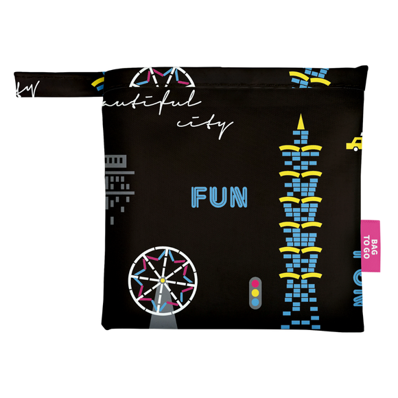 猴子設計 Monkey Design エコバッグ 夜の台北散策｜購物袋 夜訪台北