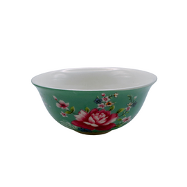 台湾花布（客家花布）柄 茶具 反口杯（ティーカップ） ブルー｜台灣花布（客家花布）中反口杯（60ml） 藍