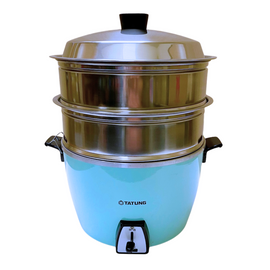 電鍋専用 深型 ステンレス蒸し器（せいろ）｜10.11人前 Lサイズ適合｜1段／2段