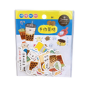 RIRIKOKO 台湾商店街テーマ ステッカーパック 30種類デザインステッカー入（タピオカ屋）｜哩哩扣扣 商店街貼紙包（手作茶坊）