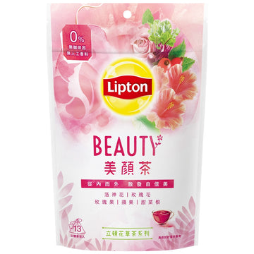 台湾リプトン ハーブティー 美顔茶 三角ティーバッグ 32.5g｜立頓花草茶 美顏茶 ｜13バッグ入（2.5g/バッグ）