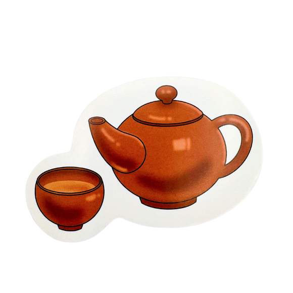 Taiwan Love ダイカットステッカー 台湾ウーロン茶｜Taiwan Love 台灣烏龍茶 貼紙