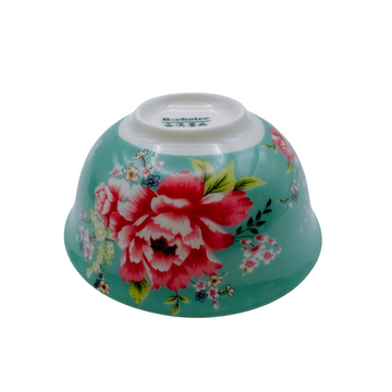 台湾花布（客家花布）柄 茶具 反口杯（ティーカップ） ブルー｜台灣花布（客家花布）中反口杯（60ml） 藍