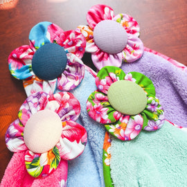 Hakka Rainy 客家花布 お手拭きタオル｜花花擦手巾｜台湾花布 - 0