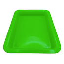 台湾の万能カラフルプラスチックトレイ（浅め） 小｜カラー：グリーン｜塑膠長方盤（淺） 綠色 小