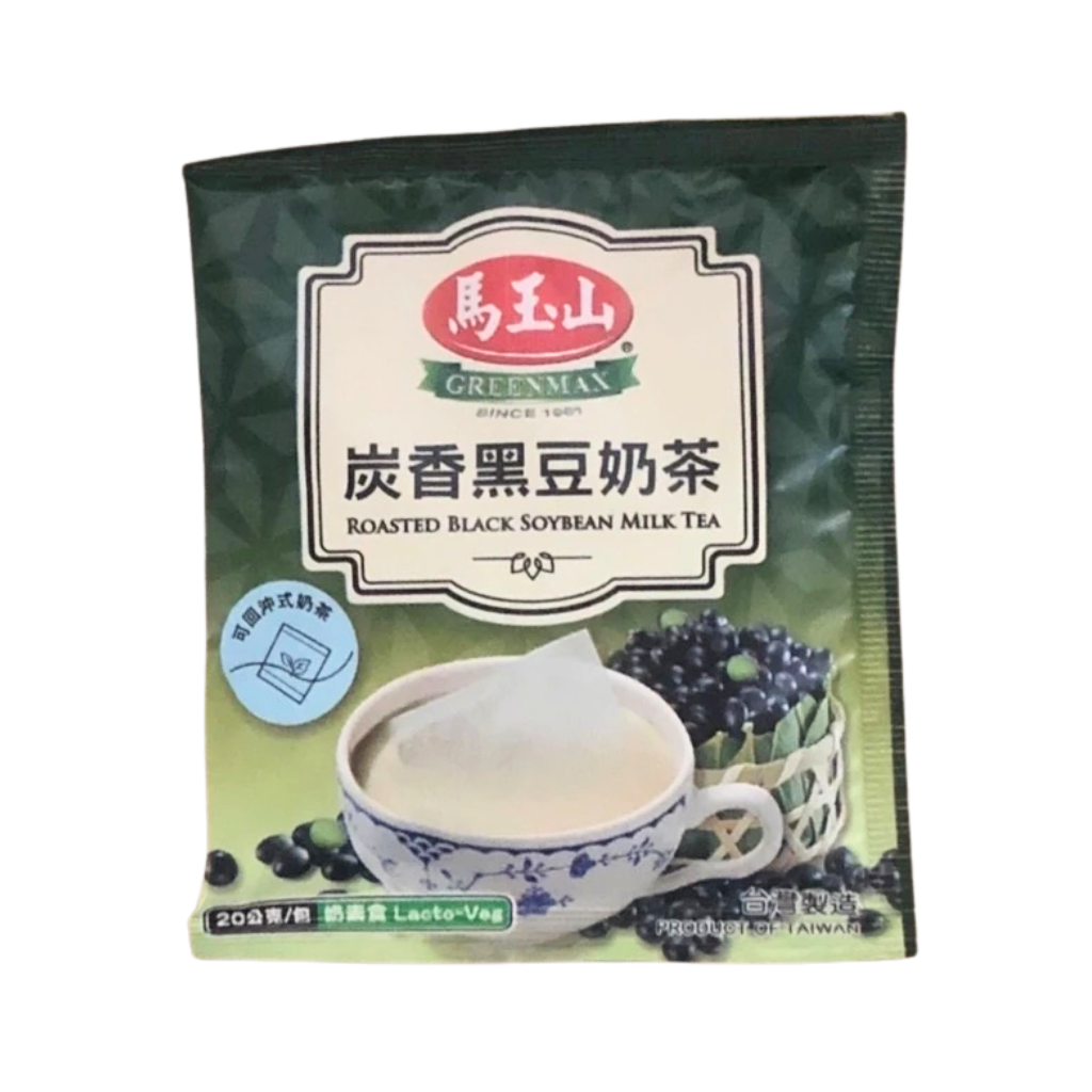 馬玉山 インスタント ロースト黒豆ミルクティー｜炭香黑豆奶茶 320g（1パック20g × 16パック入）