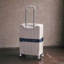 印花楽 スーツケースベルト 台湾グルメ ディープブルーグリーン｜行李束帶 台灣美食 深藍綠