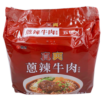 〈5食入〉維力 真爽 スパイシーねぎ焼牛肉風味ラーメン｜真爽 蔥辣牛肉 風味麵｜5個パック｜75gx5