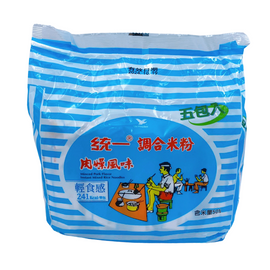 〈5食入〉統一 肉そぼろ風味汁ビーフン｜統一肉燥米粉｜5個パック｜60gx5