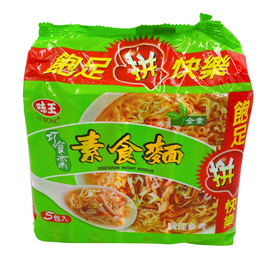 〈5食入〉味王 ベジタリアンラーメン｜味王 素食麵（5食パック｜82gx5）