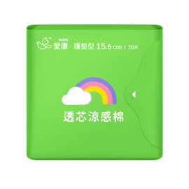 愛康 ICON 涼感おりものシート｜愛康 ICON 透芯涼感棉 護墊型 15.5cm 20枚入り