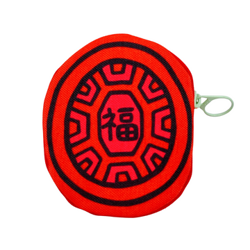 茚 Yin Taiwan 紅亀粿（紅亀餅・アンンクークエ）折りたたみエコバッグ 福｜紅龜粿購物袋（福）