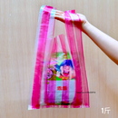 台湾 紅白ストライプレジ袋（サイズ：半斤／1斤／10斤）  10枚入 シマシマ ビニール袋｜紅白條紋背心袋 （半斤／1斤／10斤） 10個入