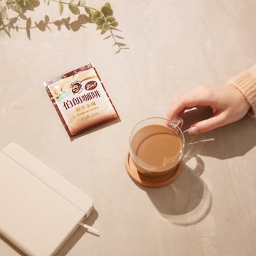 金車 伯朗珈琲 ブラウンコーヒー 濃厚ラテ風味（甘さなし） スティックコーヒー｜伯朗 二合一咖啡 無加糖 醇香拿鐵 30パック入り