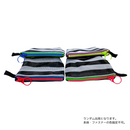 台湾漁師網バッグ地 コインケース（小銭入れ﻿）モノトーンボーダー（ブラック・グレー）｜茄芷零錢包 黑灰條紋（本体・ファスナーの色はランダム出荷）※ご購入の場合、色の原因で返品・交換は対応不可